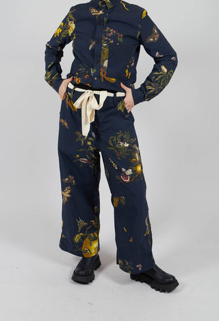 Winter Trousers in Natural Bleu