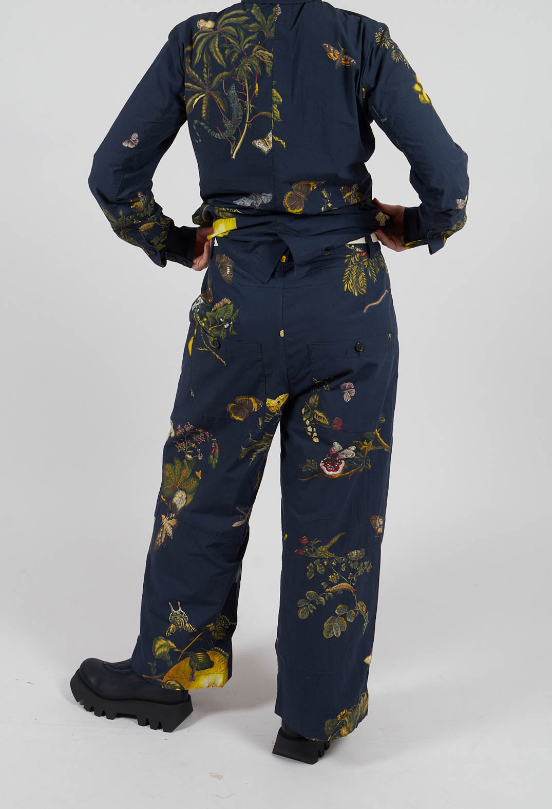 Winter Trousers in Natural Bleu