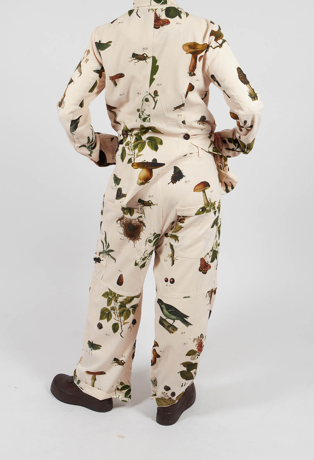 Pleat Front Trousers in Autome Vert