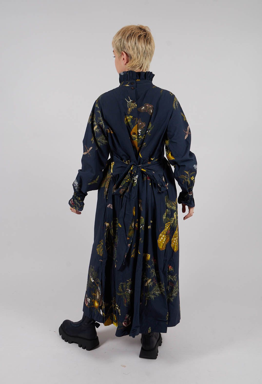 High Neck Dress in Autome Vert