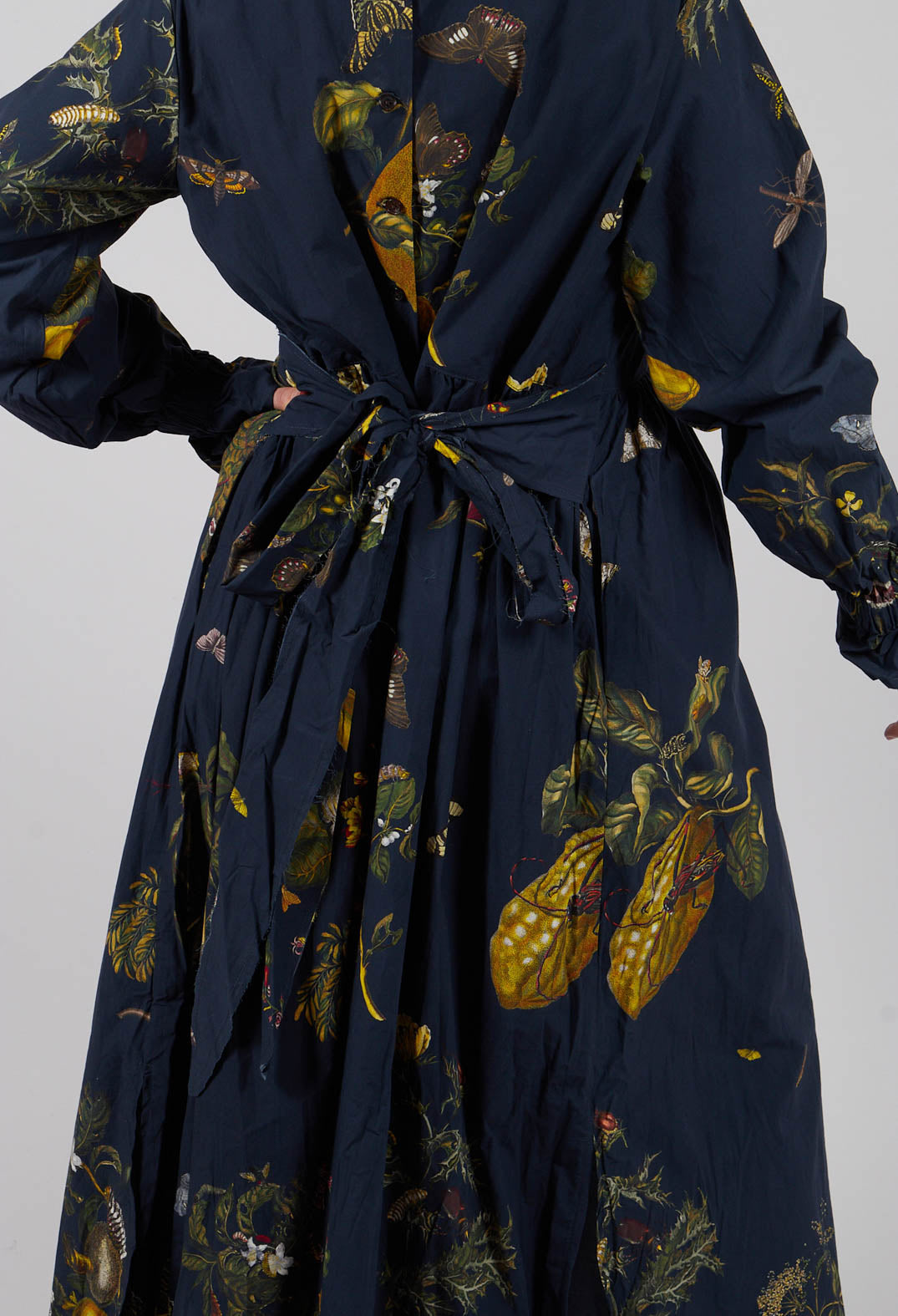 High Neck Dress in Autome Vert