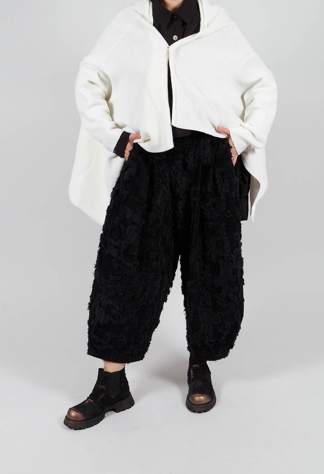 Felted Trouser in Black