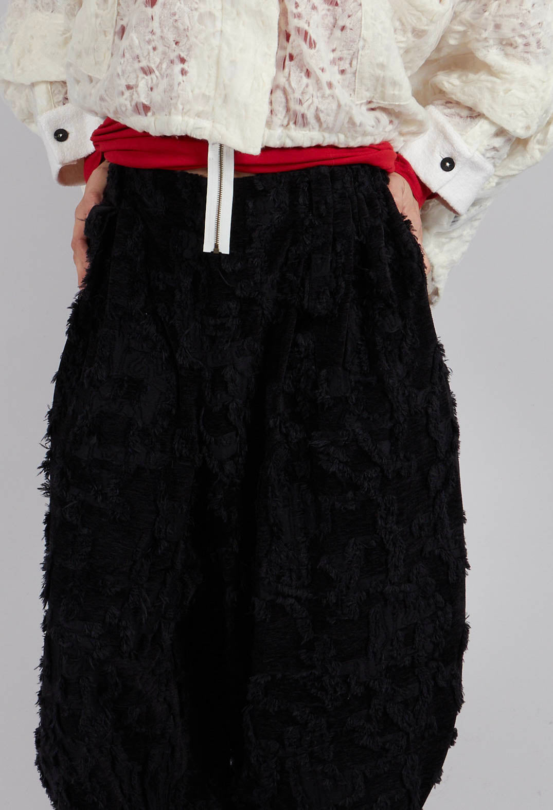Felted Trouser in Black
