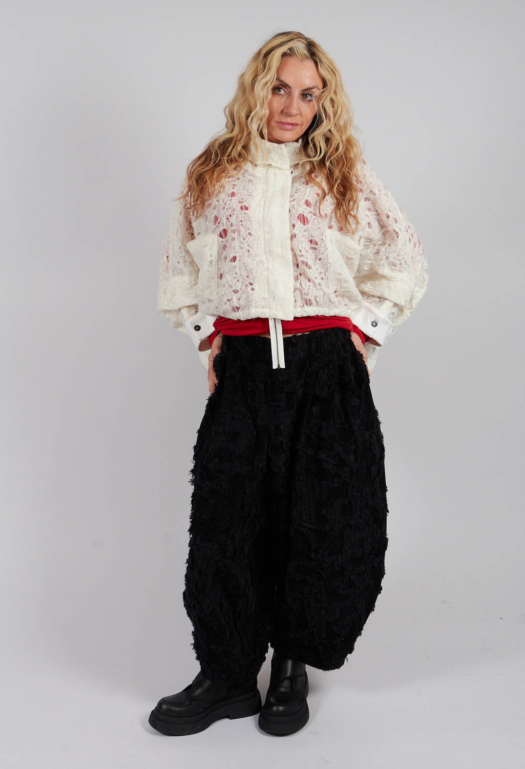 Felted Trouser in Black