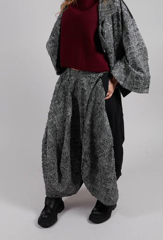 Balloon Leg Trouser in Black
