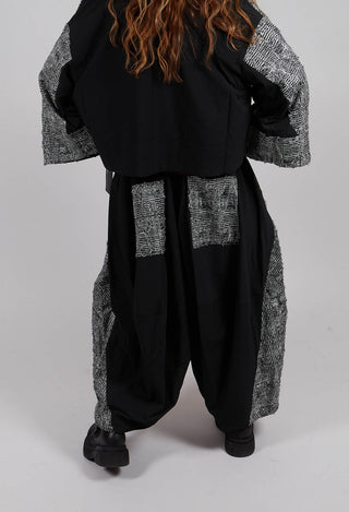 Balloon Leg Trouser in Black