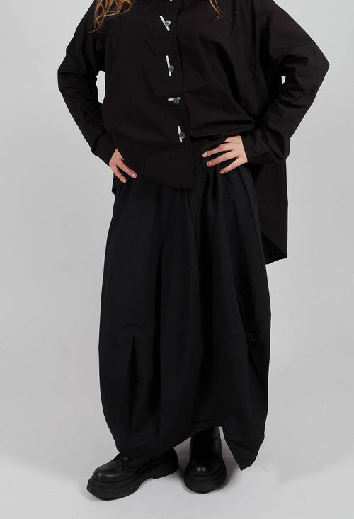 Asymmetric Skirt in Black