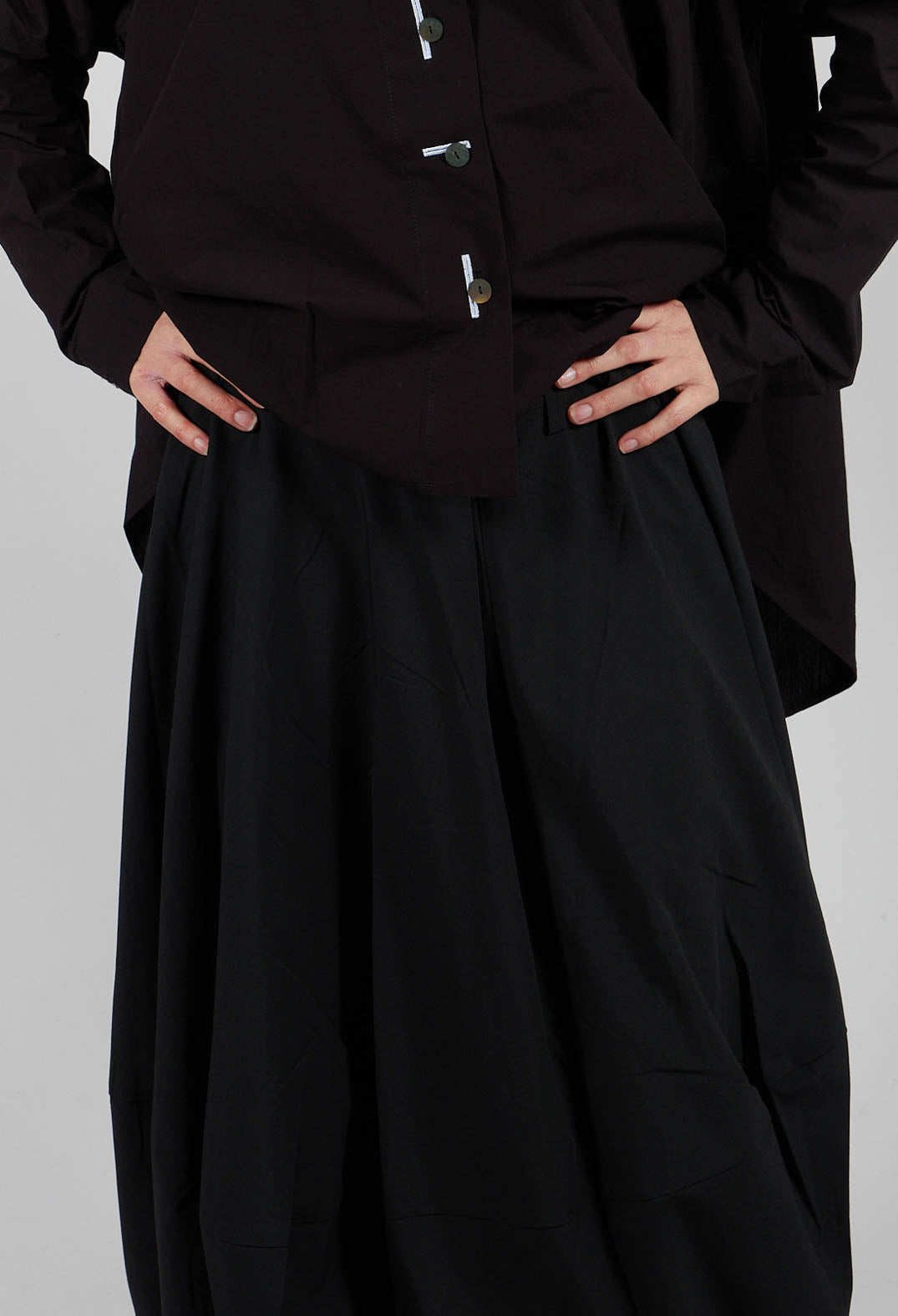 Asymmetric Skirt in Black
