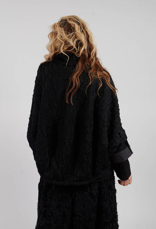Stand Up Collar Jacket in Black