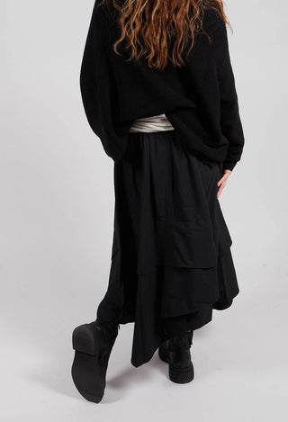 Layered Skirt in Black