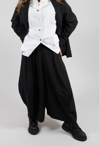 Extra Wide Leg Trouser in Black