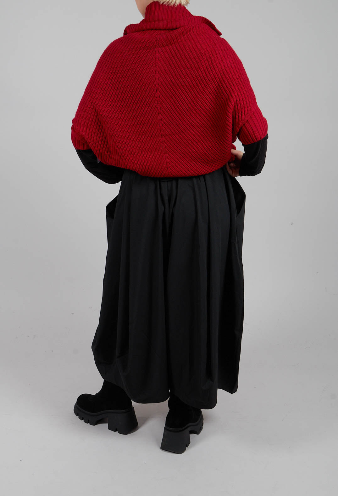 Extra Wide Leg Trouser in Black