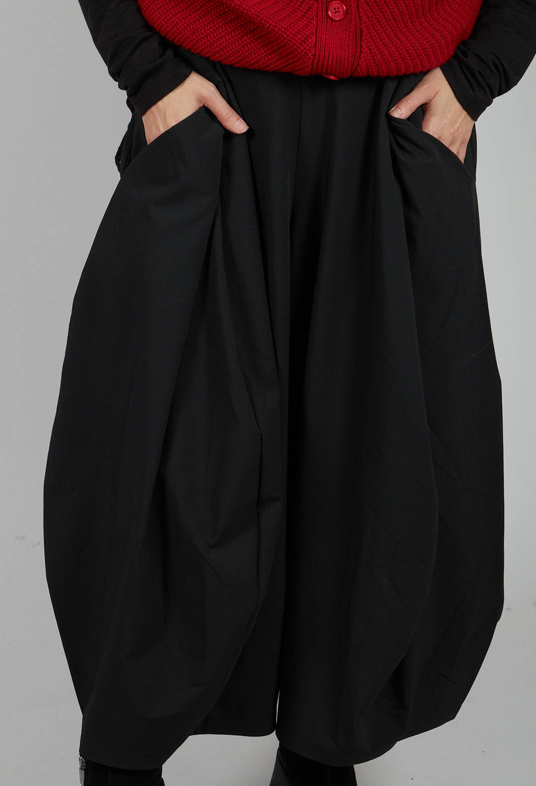 Extra Wide Leg Trouser in Black