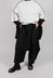 Button Waist Trouser in Black