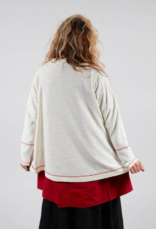 Cowl Neck Top in White