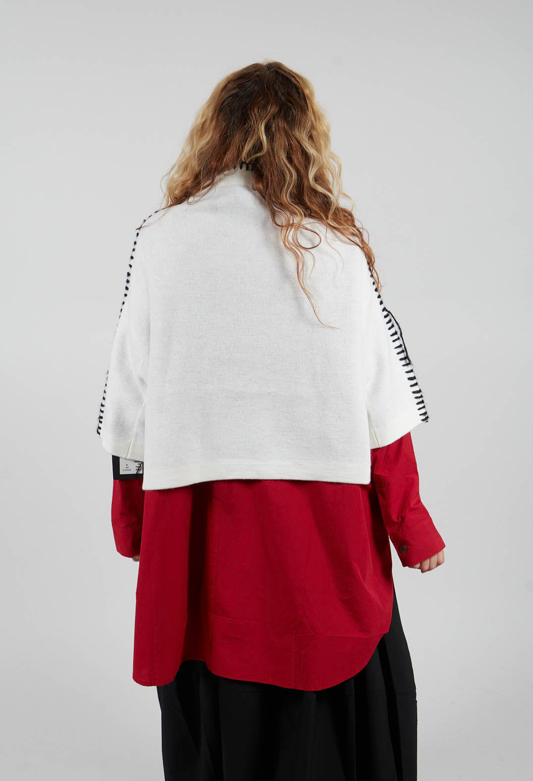 Stitch Detail Jumper in White