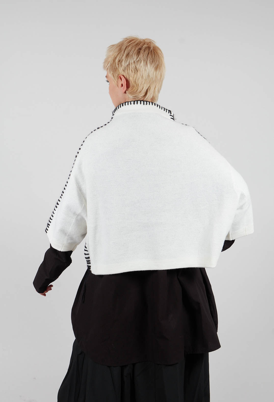 Stitch Detail Jumper in White