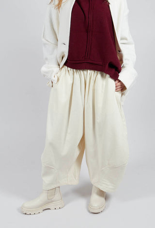 Wide Leg Trouser in White