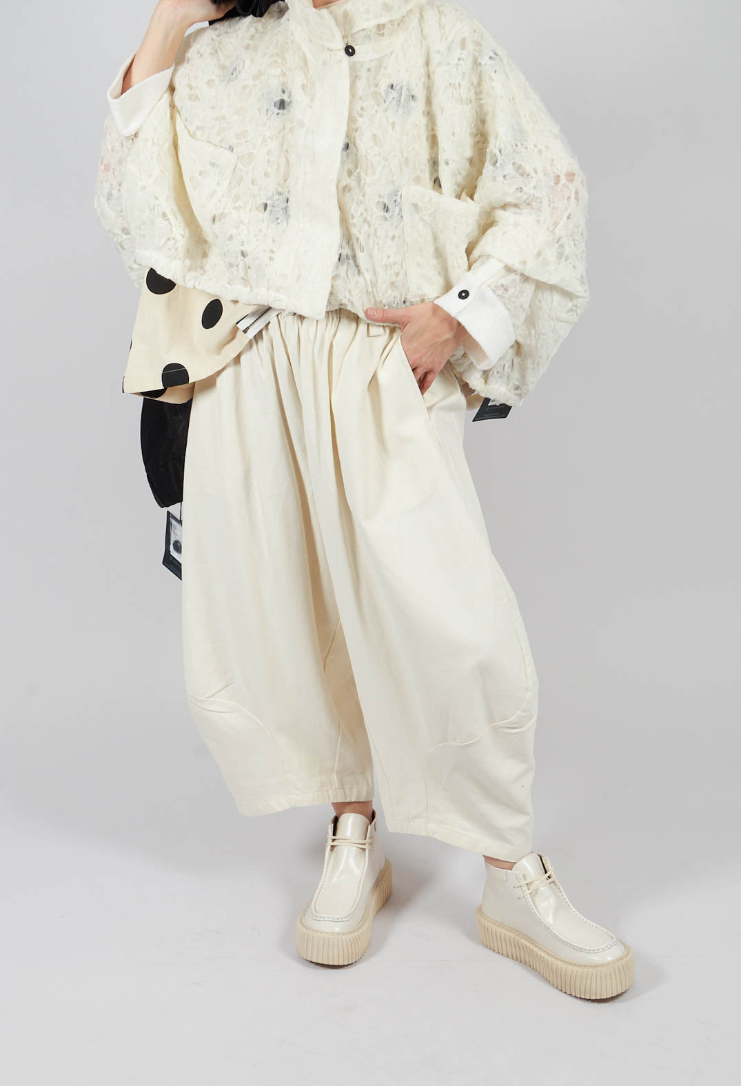 Wide Leg Trouser in White