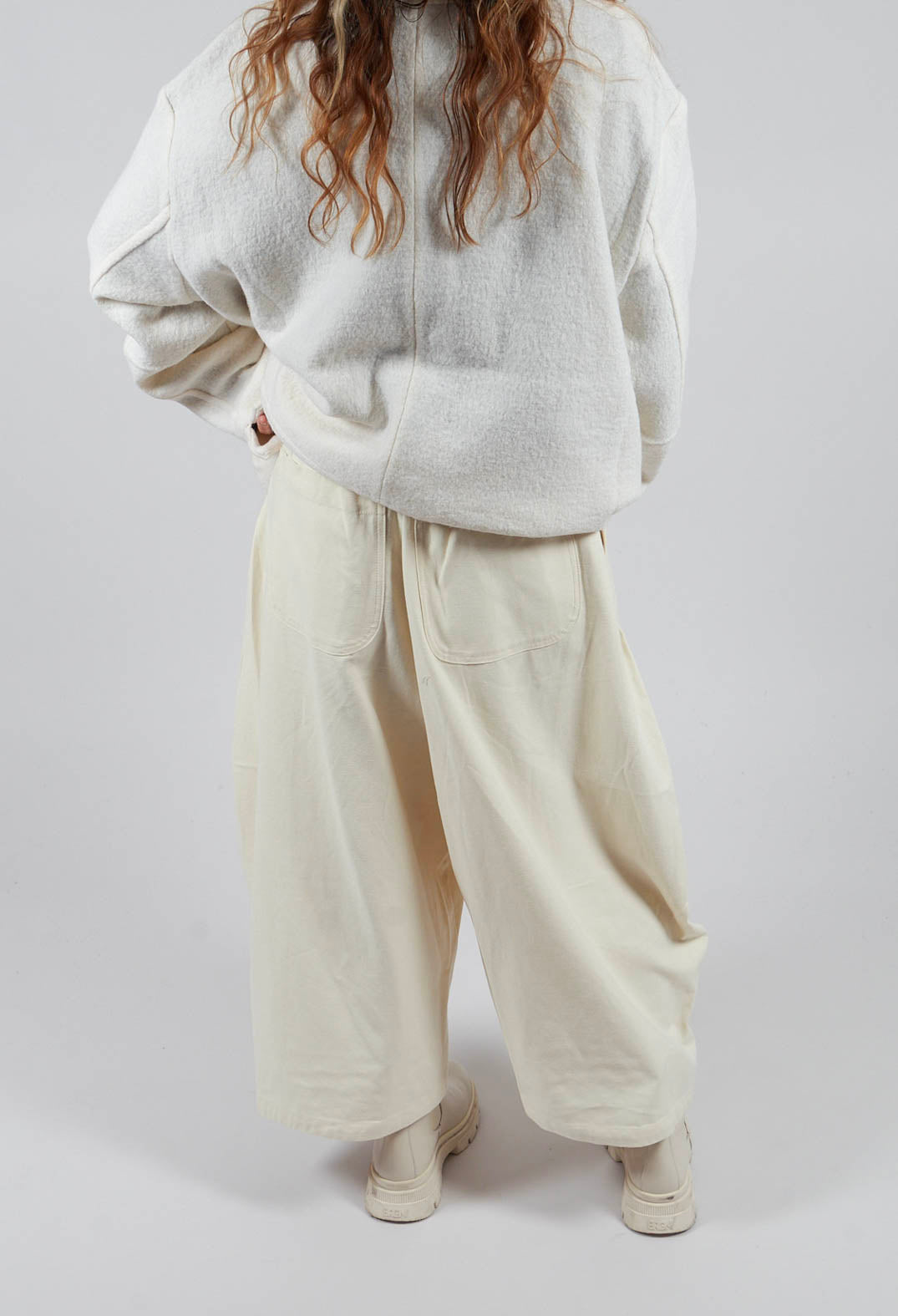 Wide Leg Trouser in White