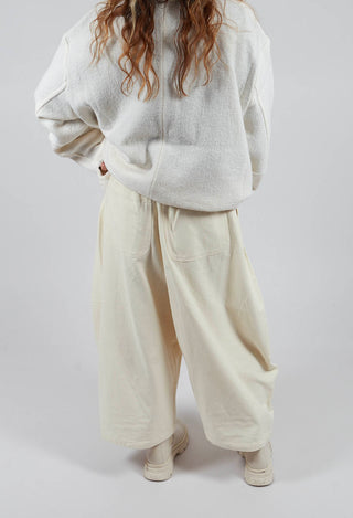Wide Leg Trouser in White