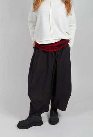 Wide Leg Trouser in Navy