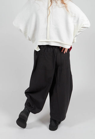 Wide Leg Trouser in Navy