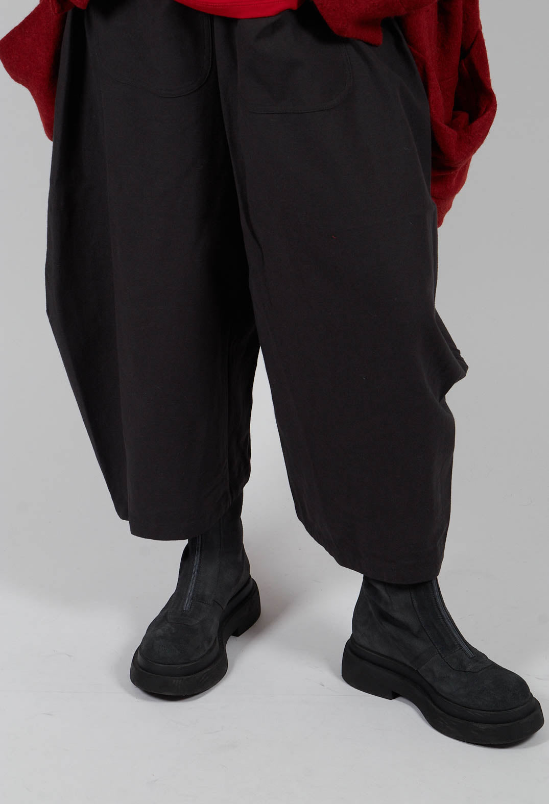 Wide Leg Trouser in Navy