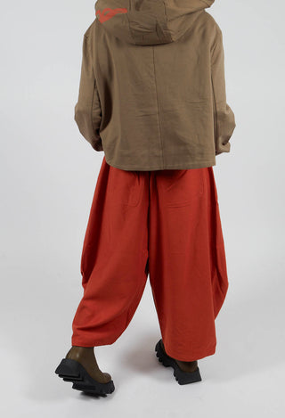Wide Leg Trouser in Orange