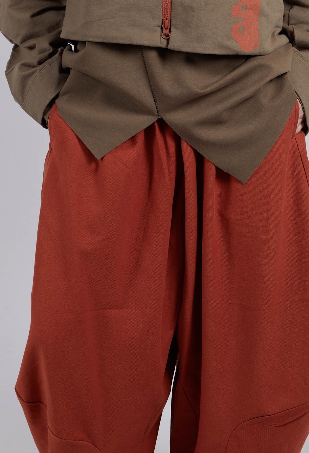 Wide Leg Trouser in Orange