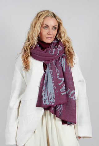 Pattern Scarf in Purple