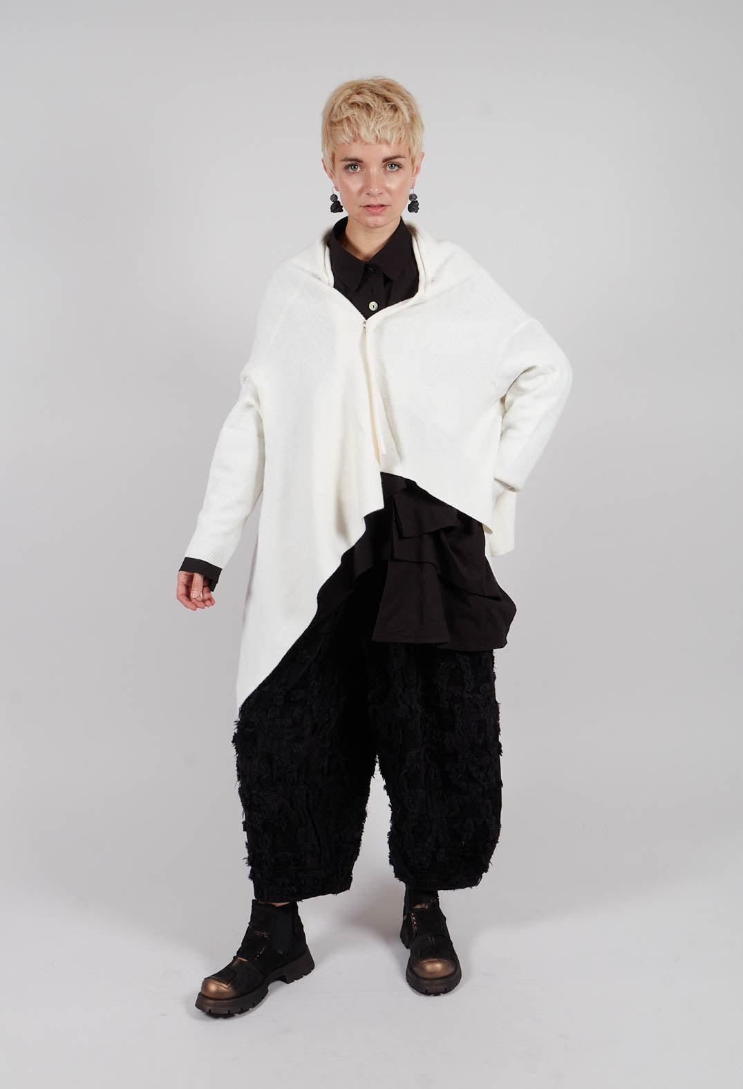 Felted Trouser in Black