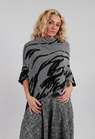 Drop Shoulder Jumper in Grey