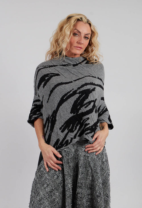Drop Shoulder Jumper in Grey