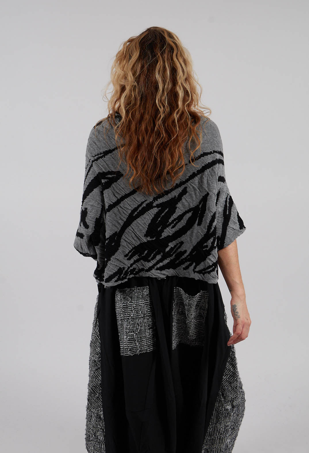 Drop Shoulder Jumper in Grey