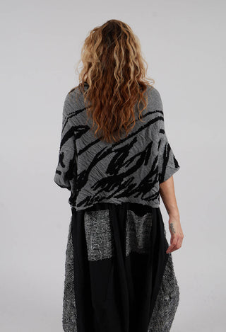 Drop Shoulder Jumper in Grey