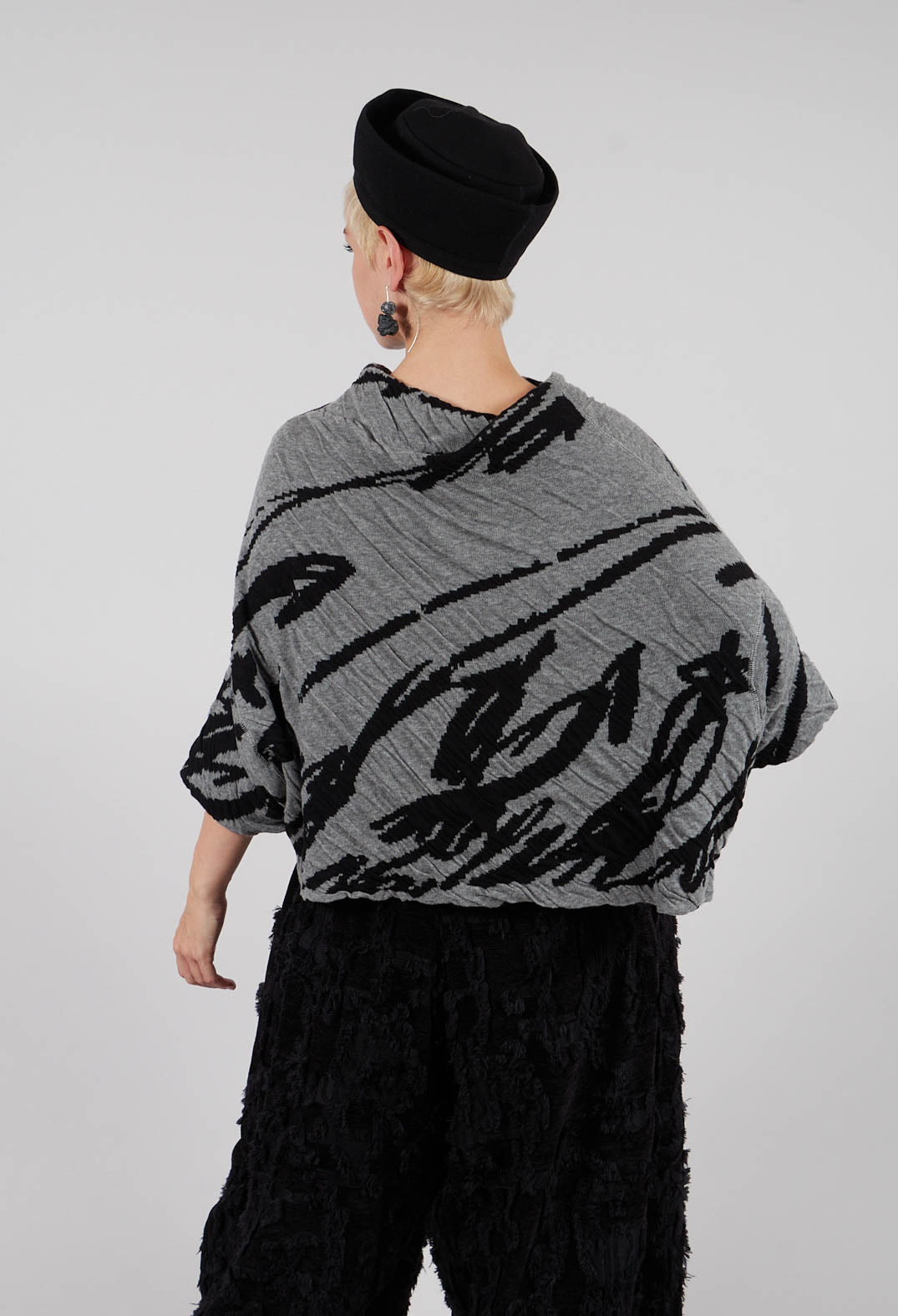 Drop Shoulder Jumper in Grey