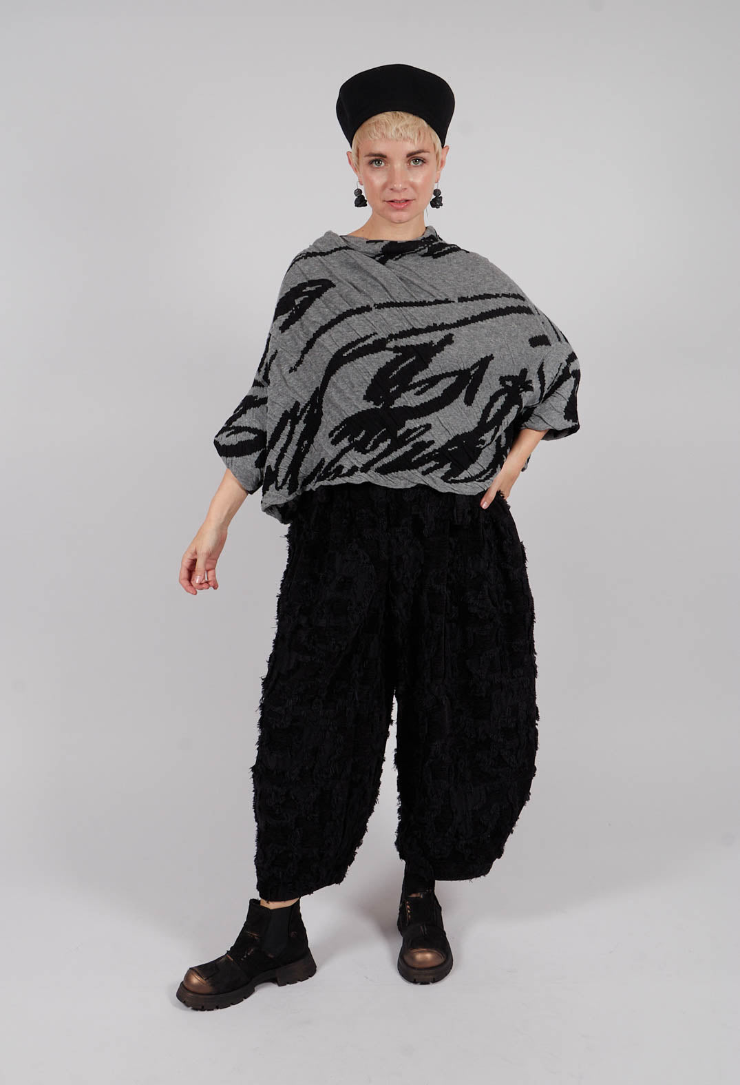 Drop Shoulder Jumper in Grey