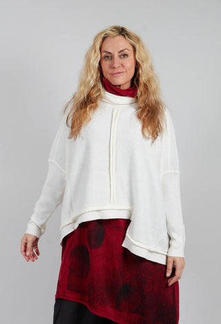 Asymmetric Jumper in White