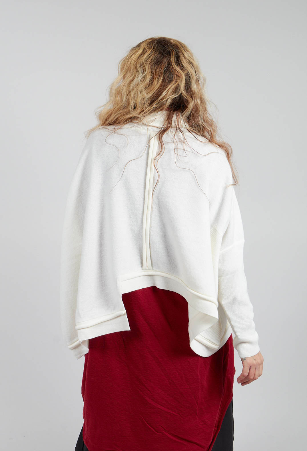 Asymmetric Jumper in White