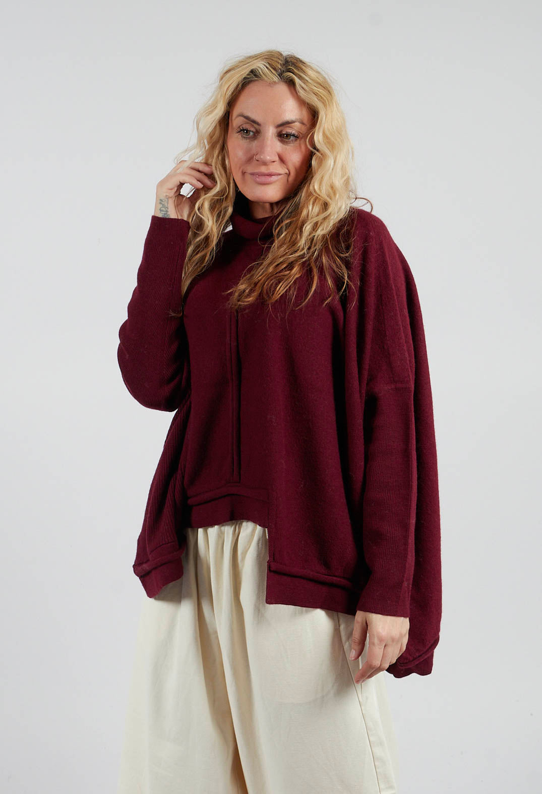 Asymmetric Jumper in Red
