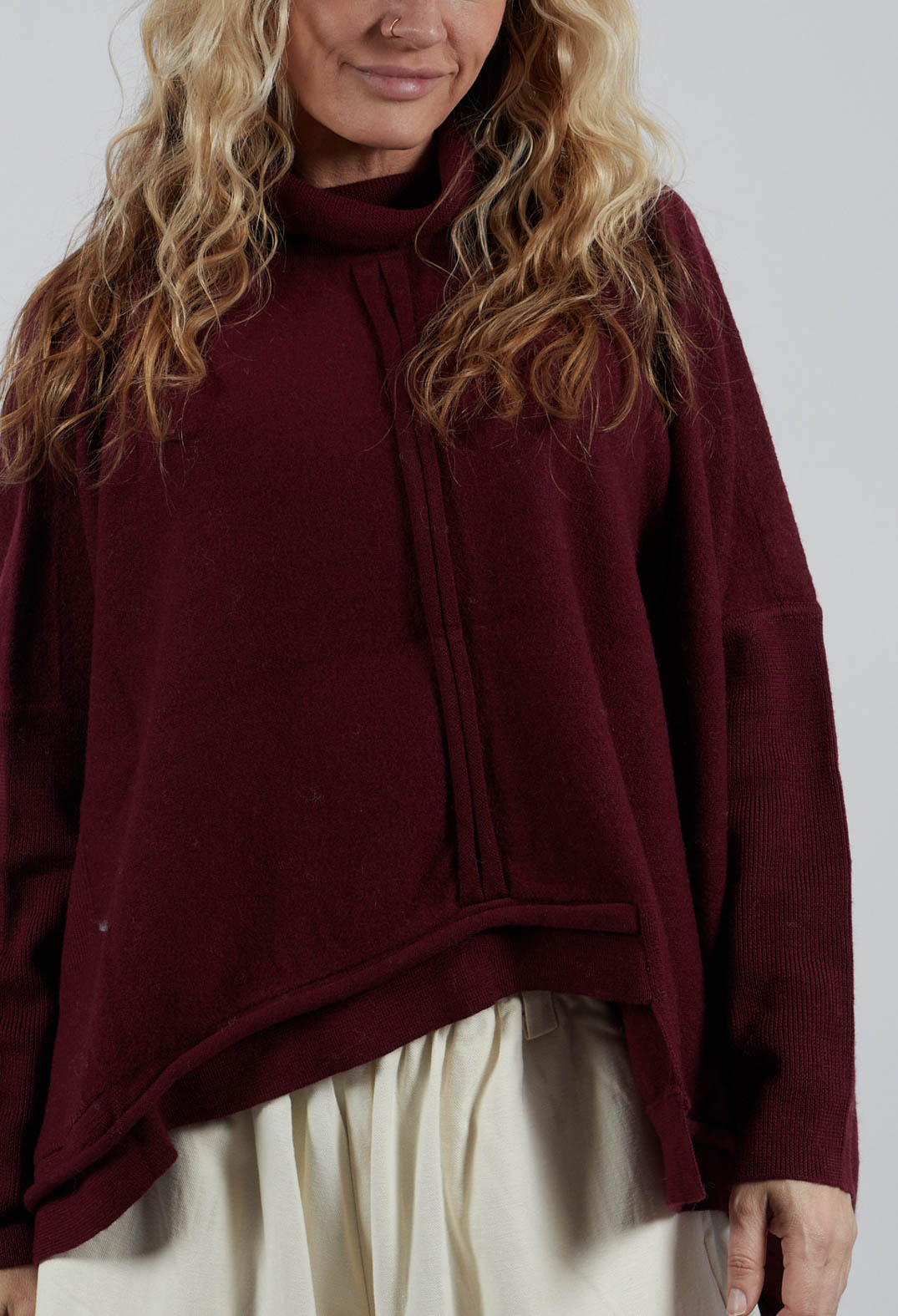 Asymmetric Jumper in Red