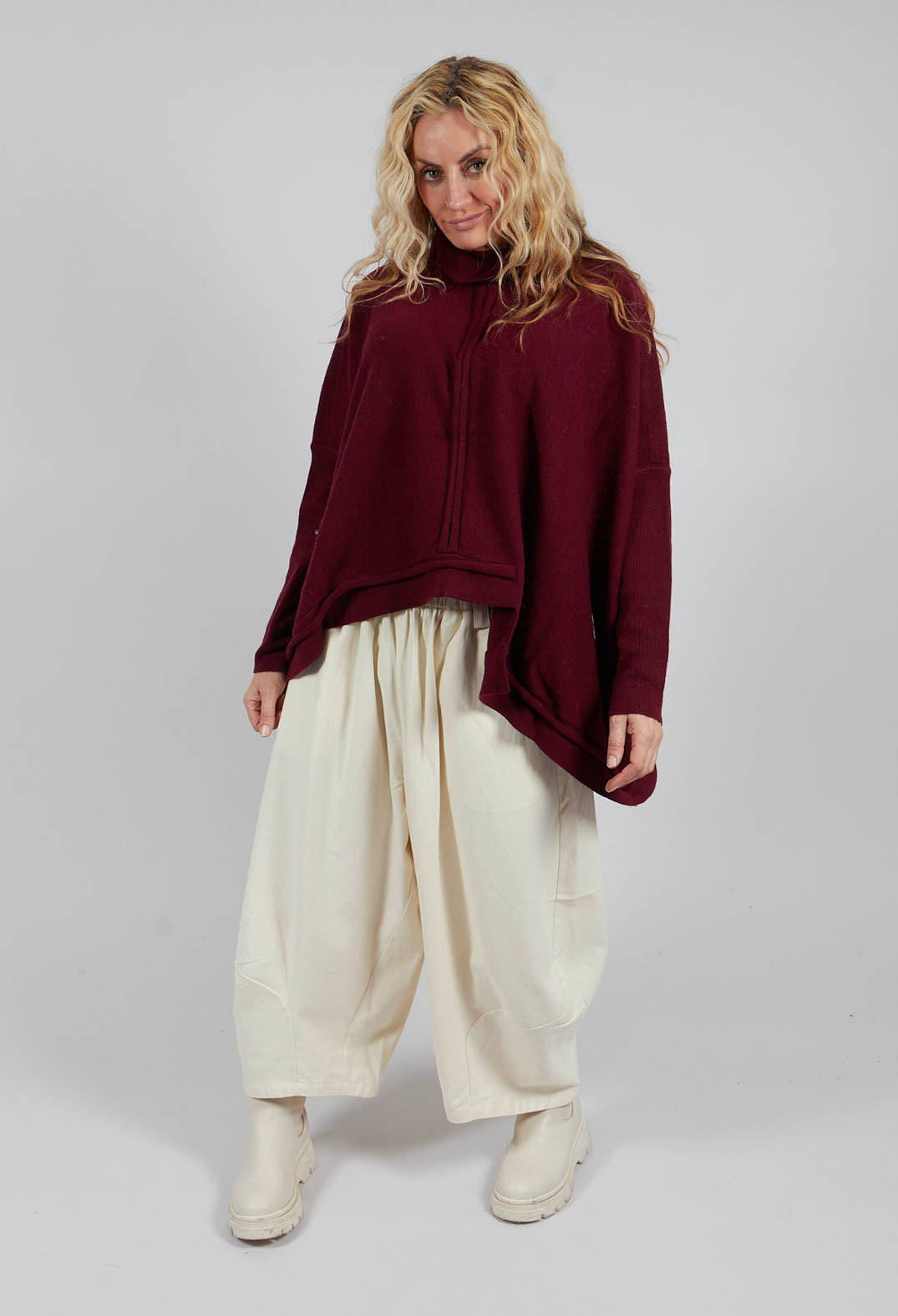 Asymmetric Jumper in Red