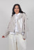 Cropped Zip Hooded Jacket in Beige
