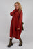 Longline Cowl Neck Dress in Orange