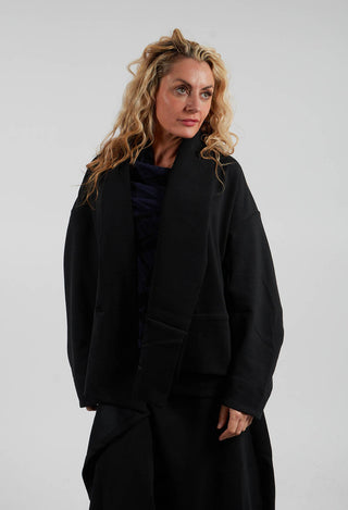 Buttoned Jacket in Black
