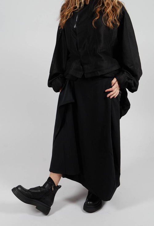 Wrap Style Skirt in Black