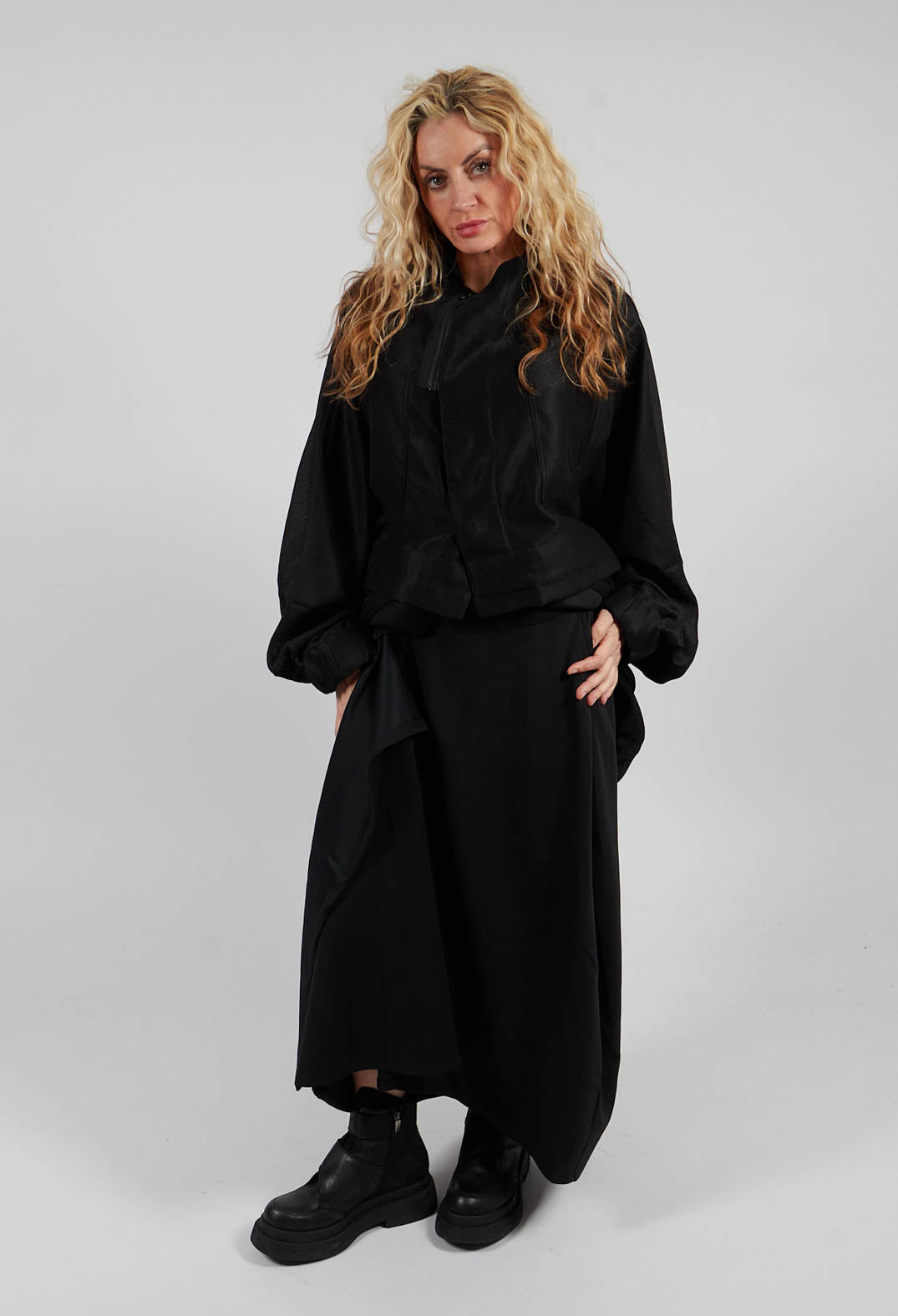 Wrap Style Skirt in Black