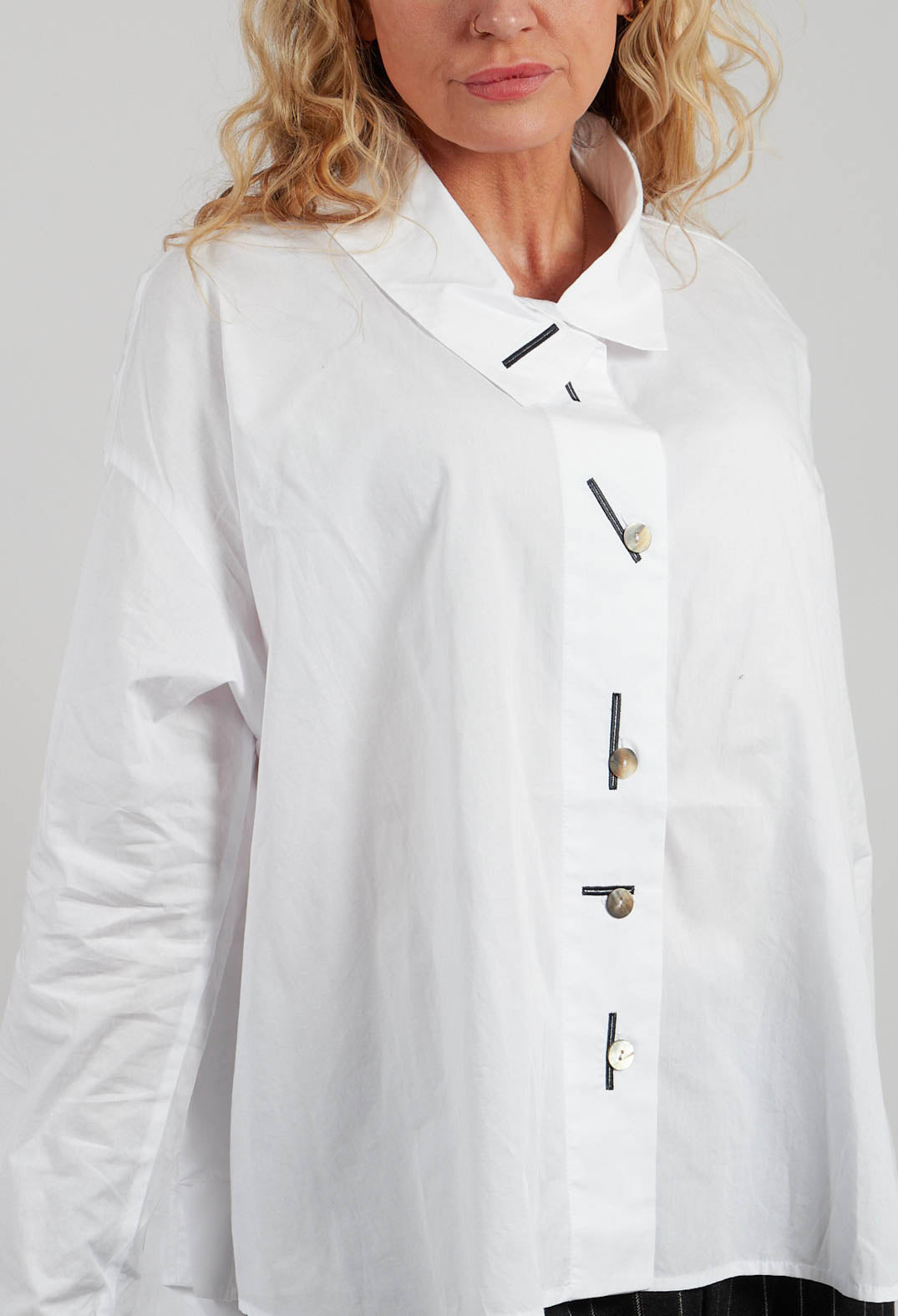Longline Shirt in White