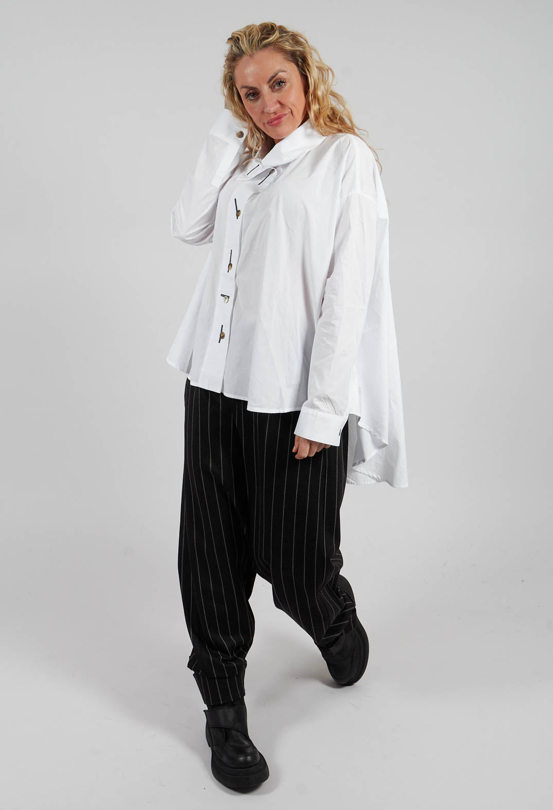 Longline Shirt in White